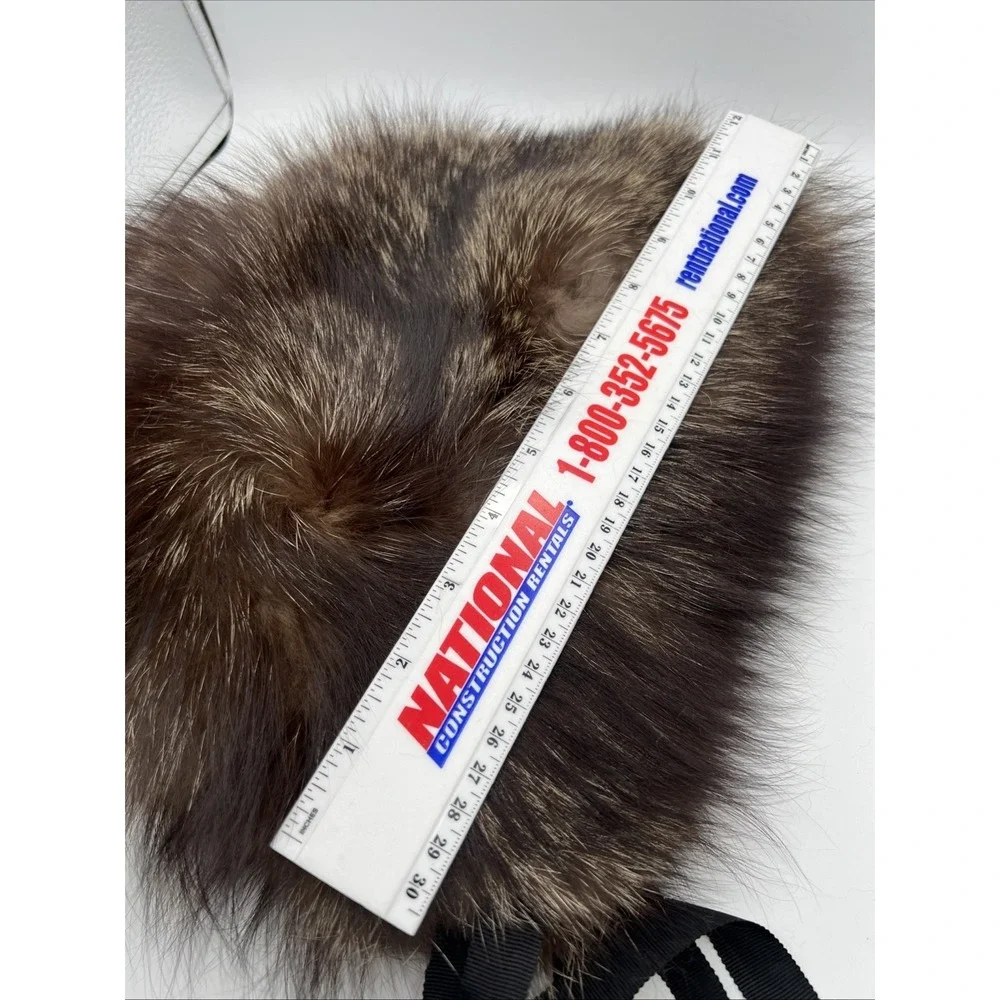 Cecile New York Original Vintage Fur‎ Hat Bonnet Raccoon Warm Cozy